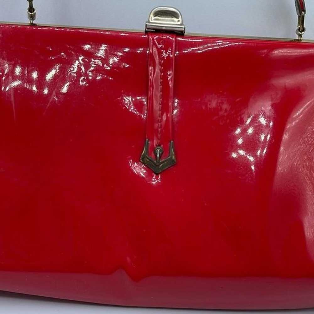 Vintage MCM red faux leather purse. - image 2