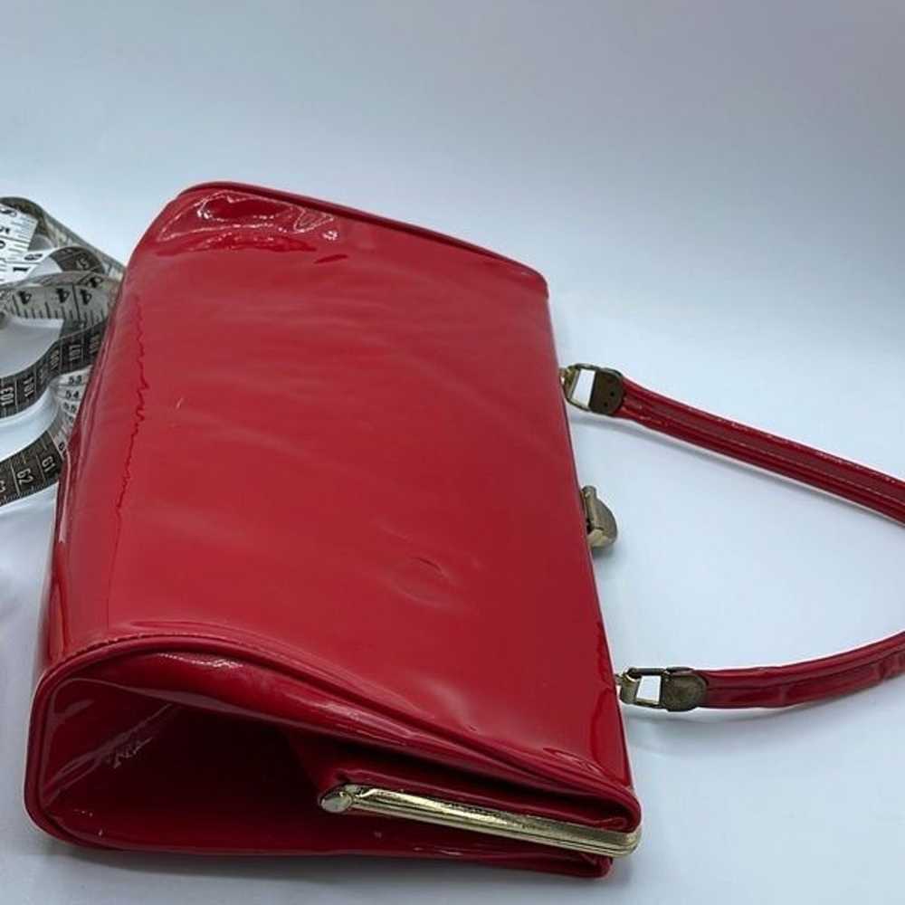 Vintage MCM red faux leather purse. - image 3