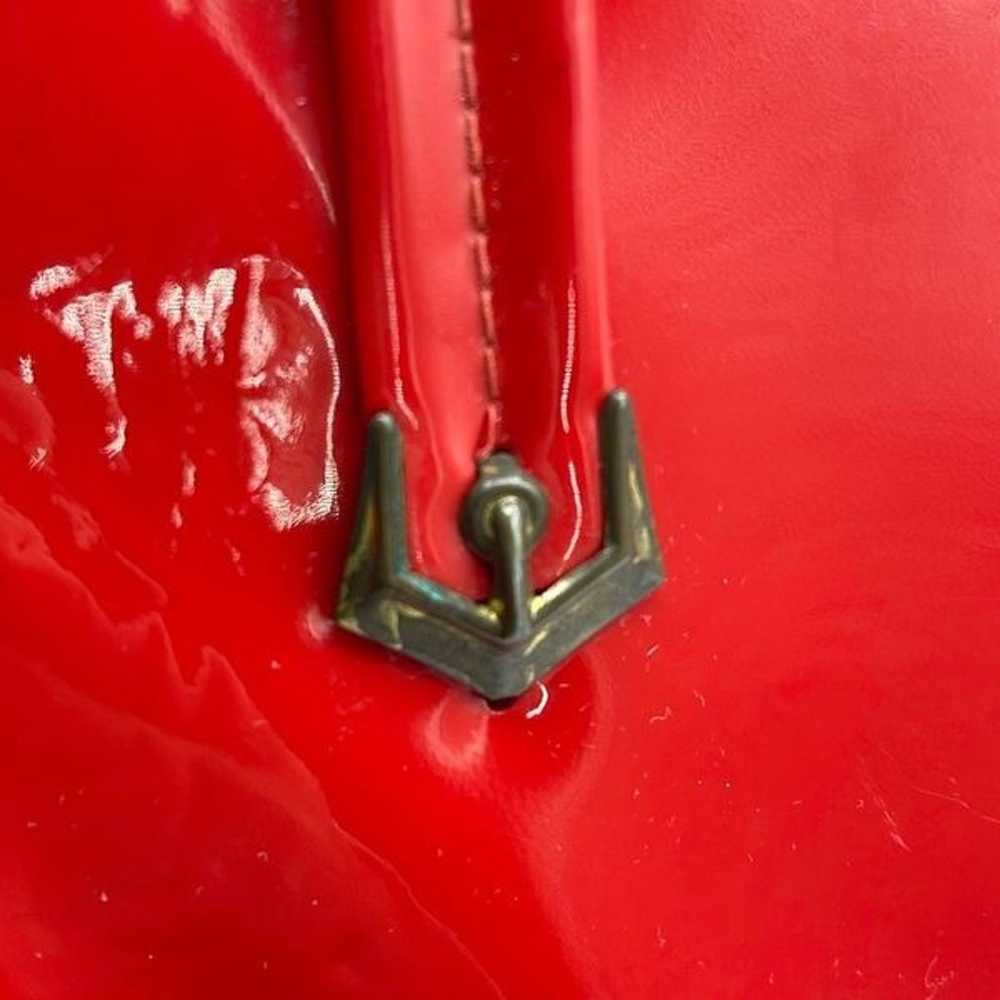 Vintage MCM red faux leather purse. - image 8