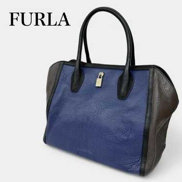 FURLA Appaloosa Saffiano Leather Tote Bag selling