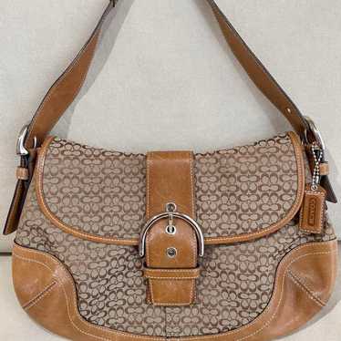 COACH Soho Signature 6808 Shoulder Bag One Shoulde