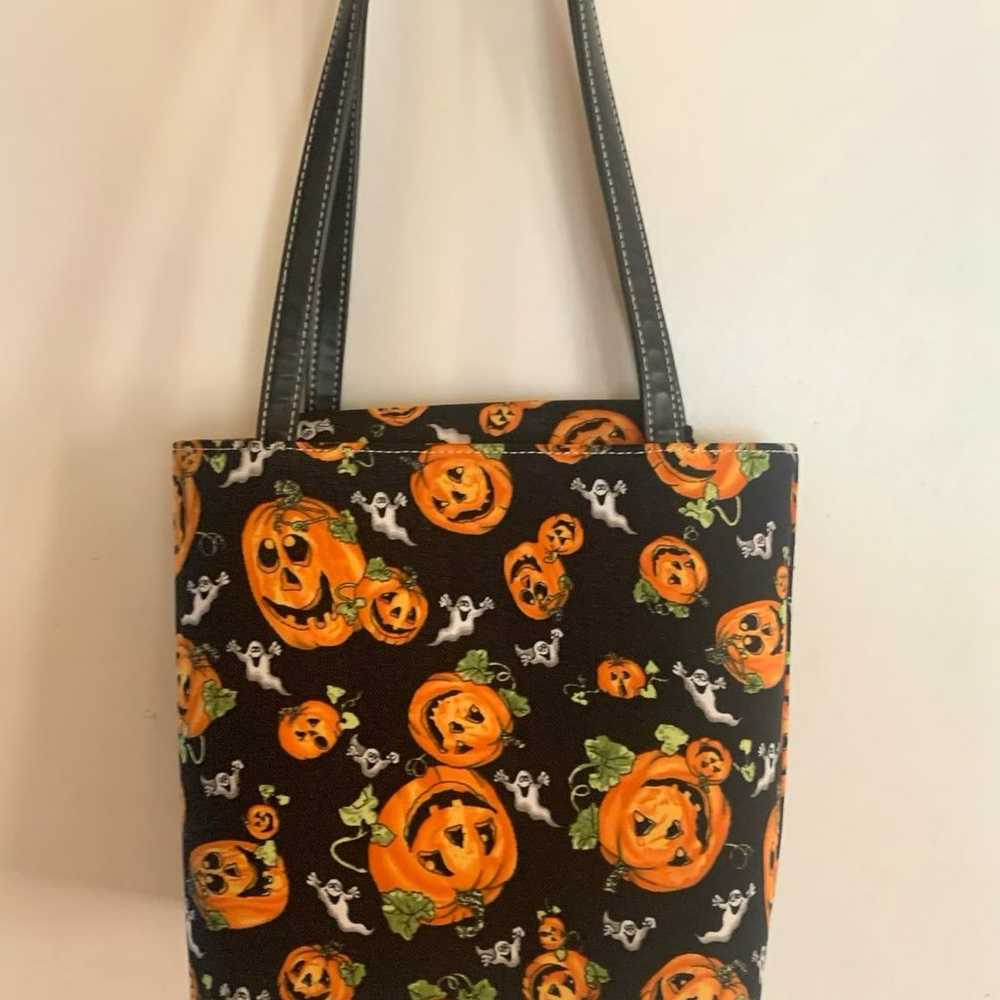 Vintage Y2K Halloween Pumpkin beaded shoulder bag… - image 3