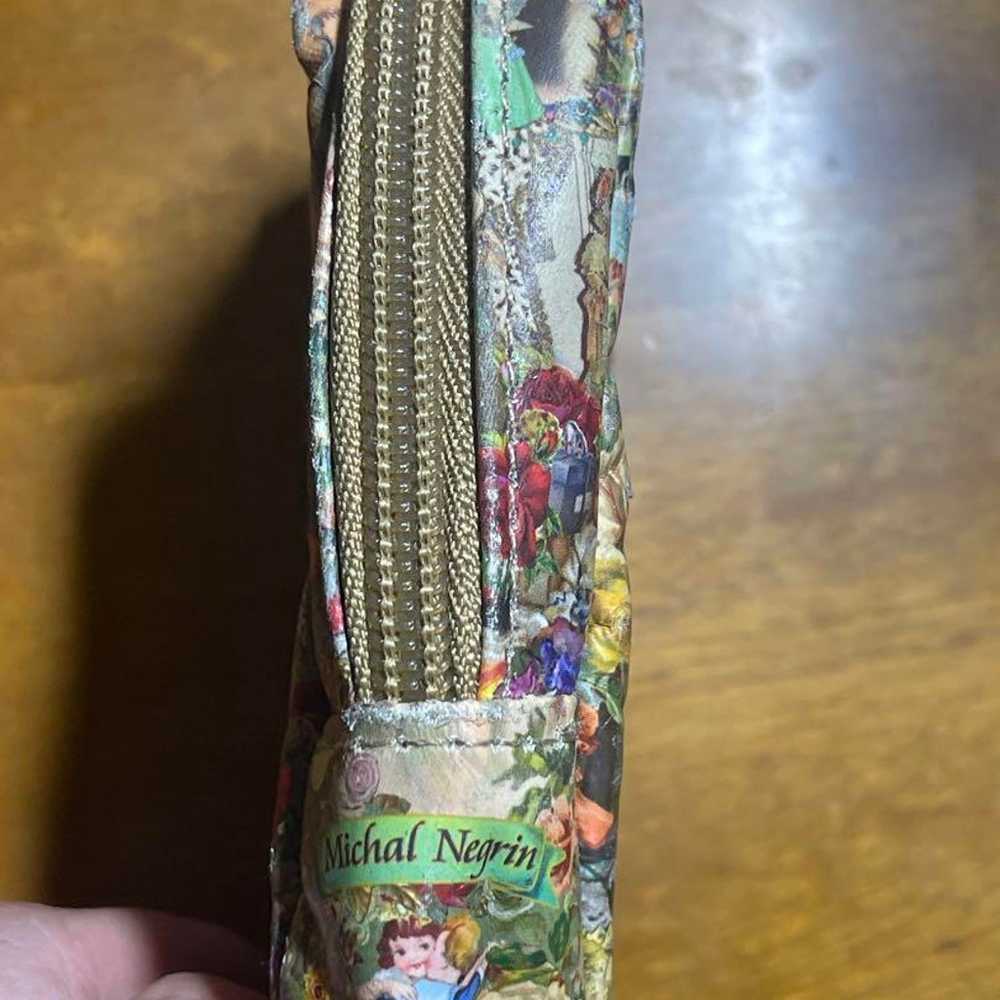 Michal Negrin Floral Pouch - image 4