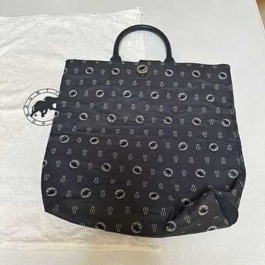 HUNTING WORLD Tote Dark shops Navy Black Nylon Found Handle