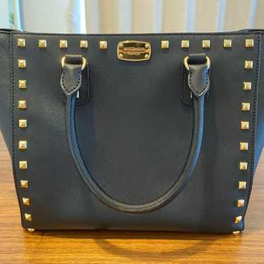 MICHAEL KORS studded handbag black