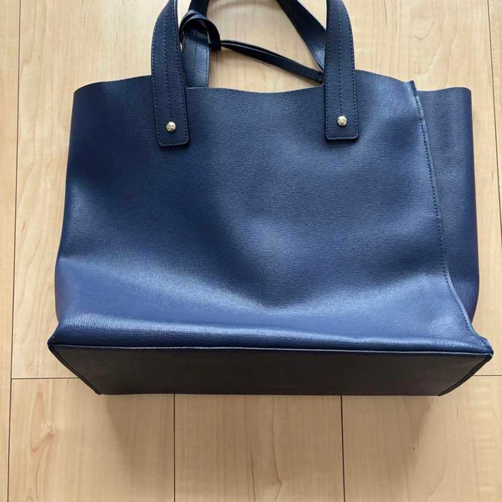 Great condition! FURLA tote bag, blue. - image 2