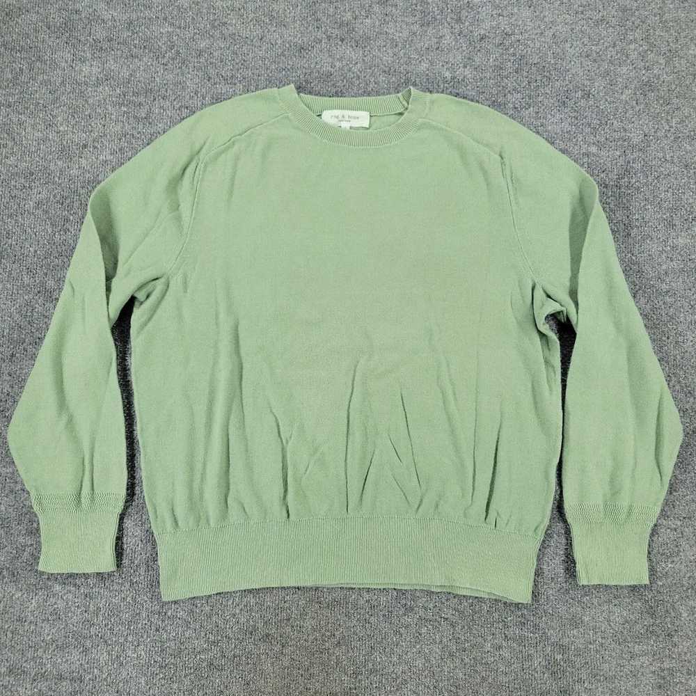 Rag & Bone Green Crew Neck Long Sleeve Stretch Pu… - image 1