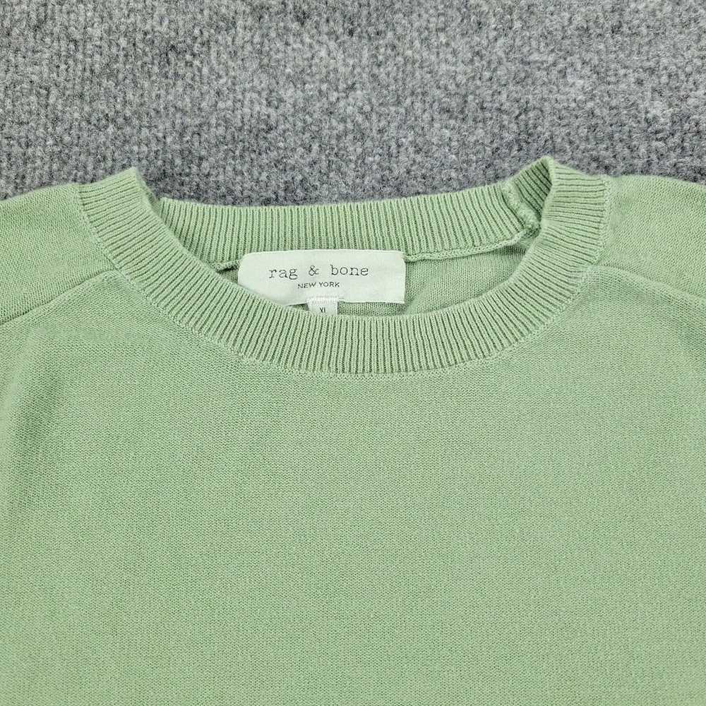 Rag & Bone Green Crew Neck Long Sleeve Stretch Pu… - image 2