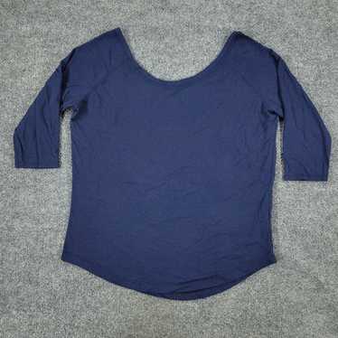 Fabletics Medium Blue Graphic Logo Authentic Wome… - image 1