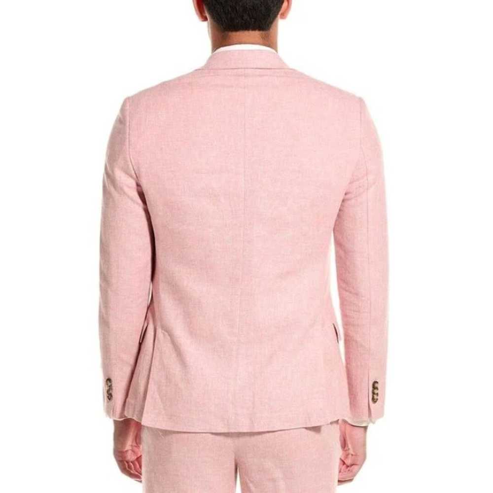 Ted Baker Ted Baker Men's Pink Linen/Cotton Slim … - image 2