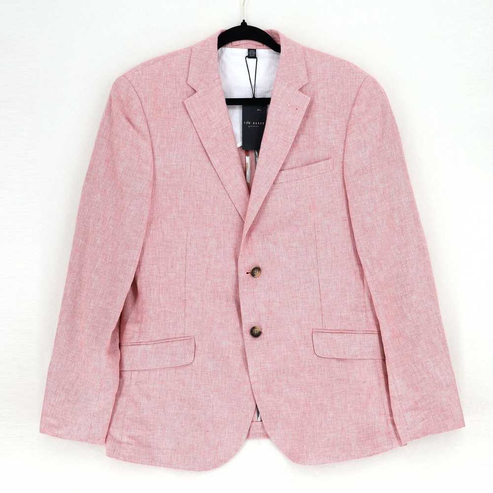 Ted Baker Ted Baker Men's Pink Linen/Cotton Slim … - image 3