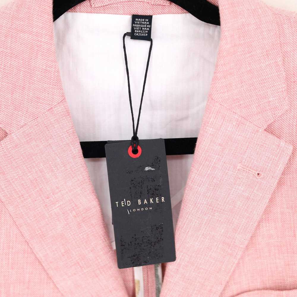 Ted Baker Ted Baker Men's Pink Linen/Cotton Slim … - image 4