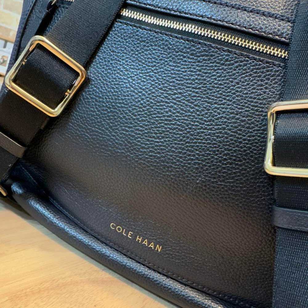 COLE HAAN Black Leather Backpack 2way Black - image 5