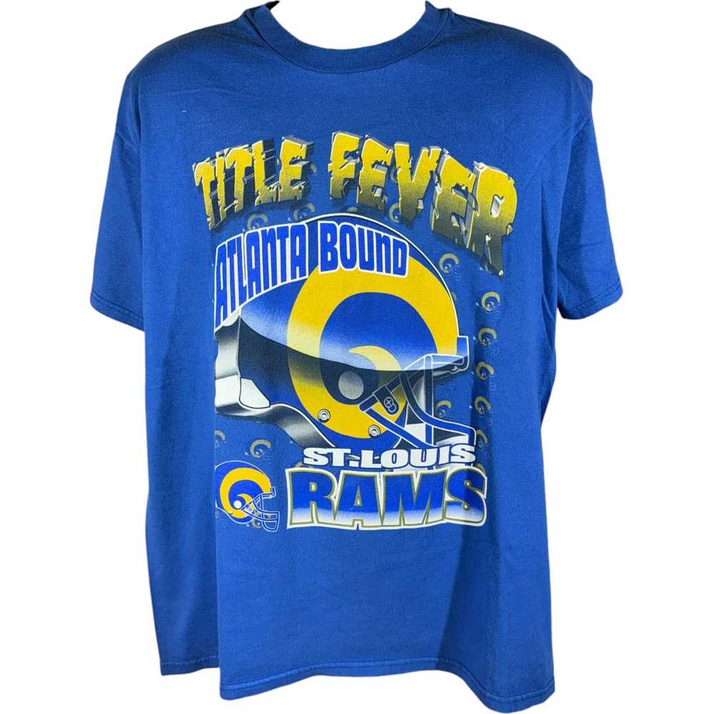 Hanes Vintage St. Louis Rams "Title Fever" Tee 90s - image 1