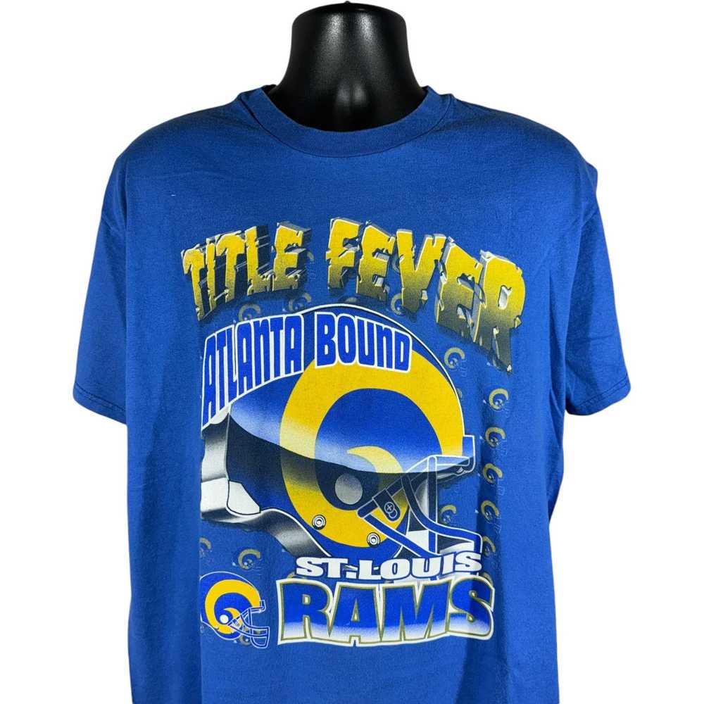 Hanes Vintage St. Louis Rams "Title Fever" Tee 90s - image 2