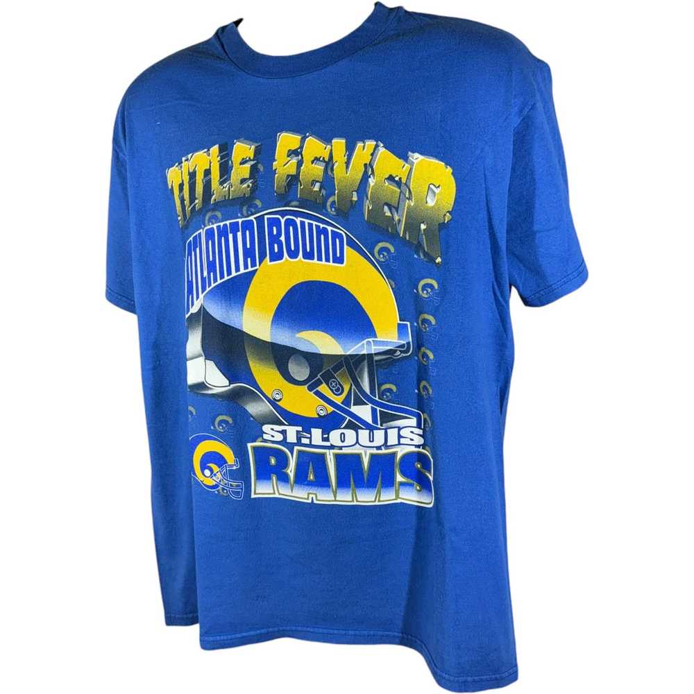 Hanes Vintage St. Louis Rams "Title Fever" Tee 90s - image 3