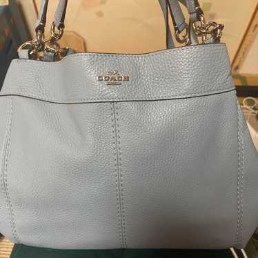 COACH Shoulder Bag Light Blue