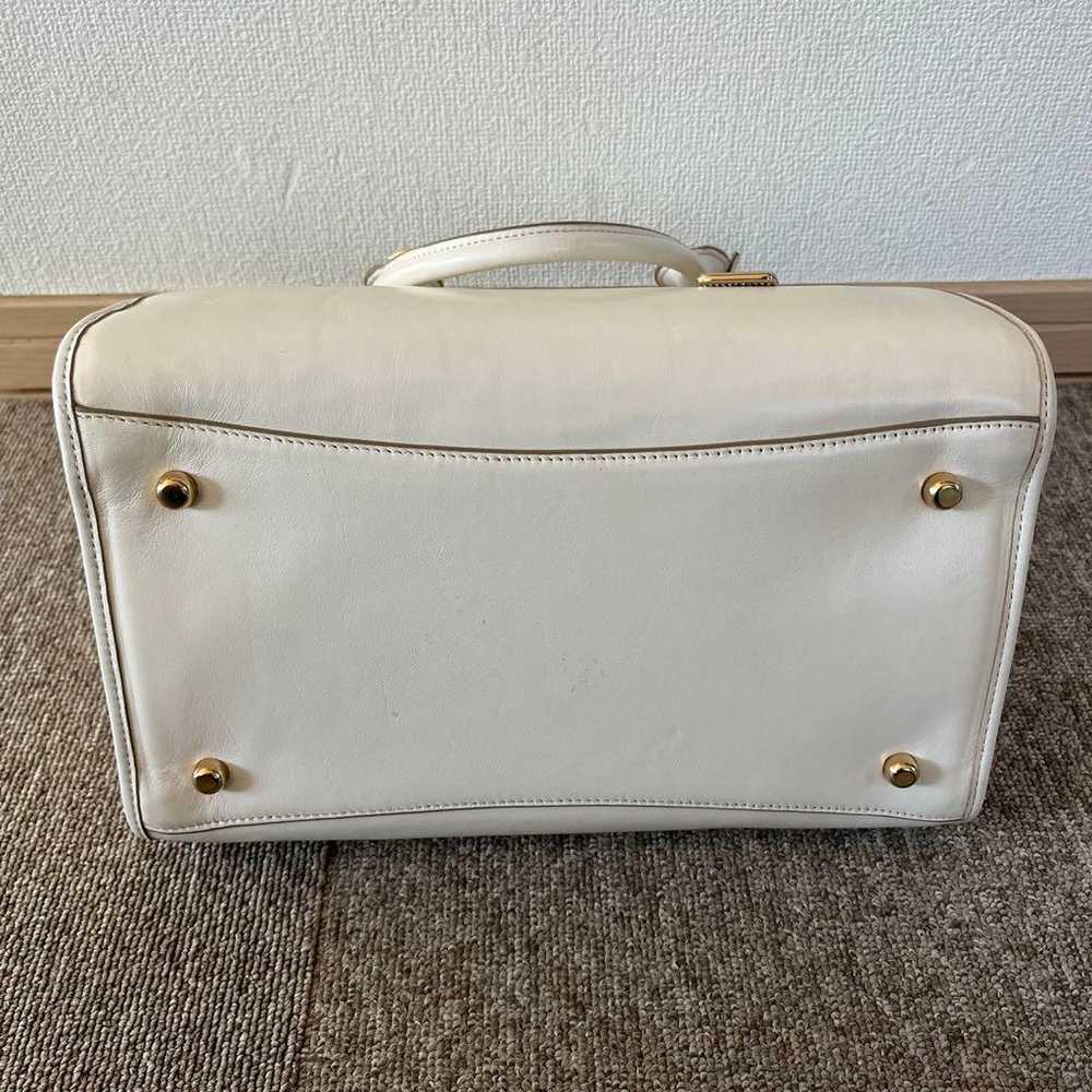 COACH White Leather Handbag - image 6