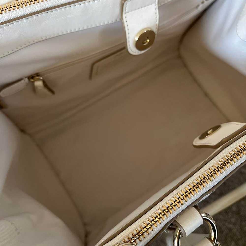 COACH White Leather Handbag - image 7