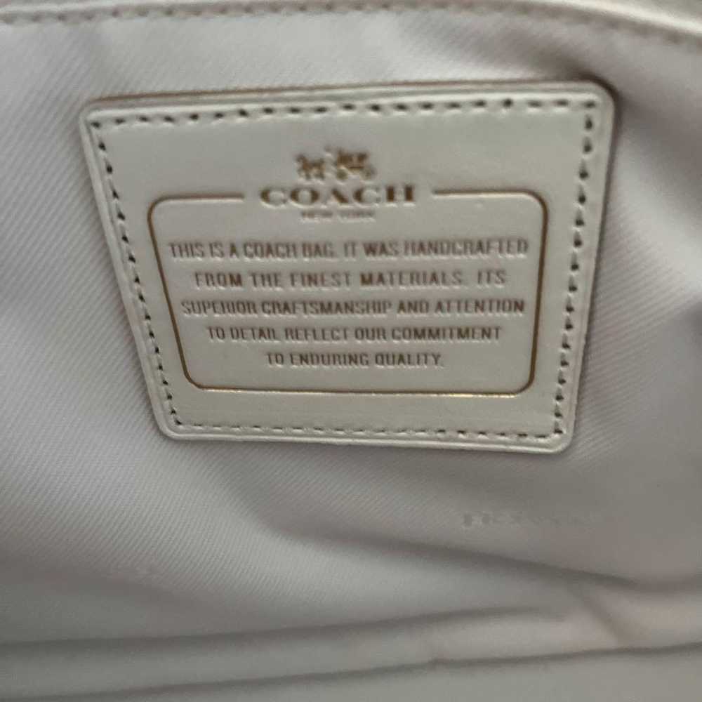 COACH White Leather Handbag - image 8