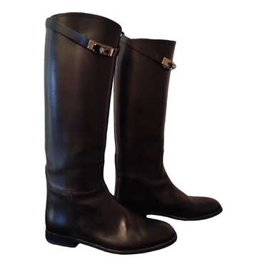 Hermès Jumping leather riding boots - image 1