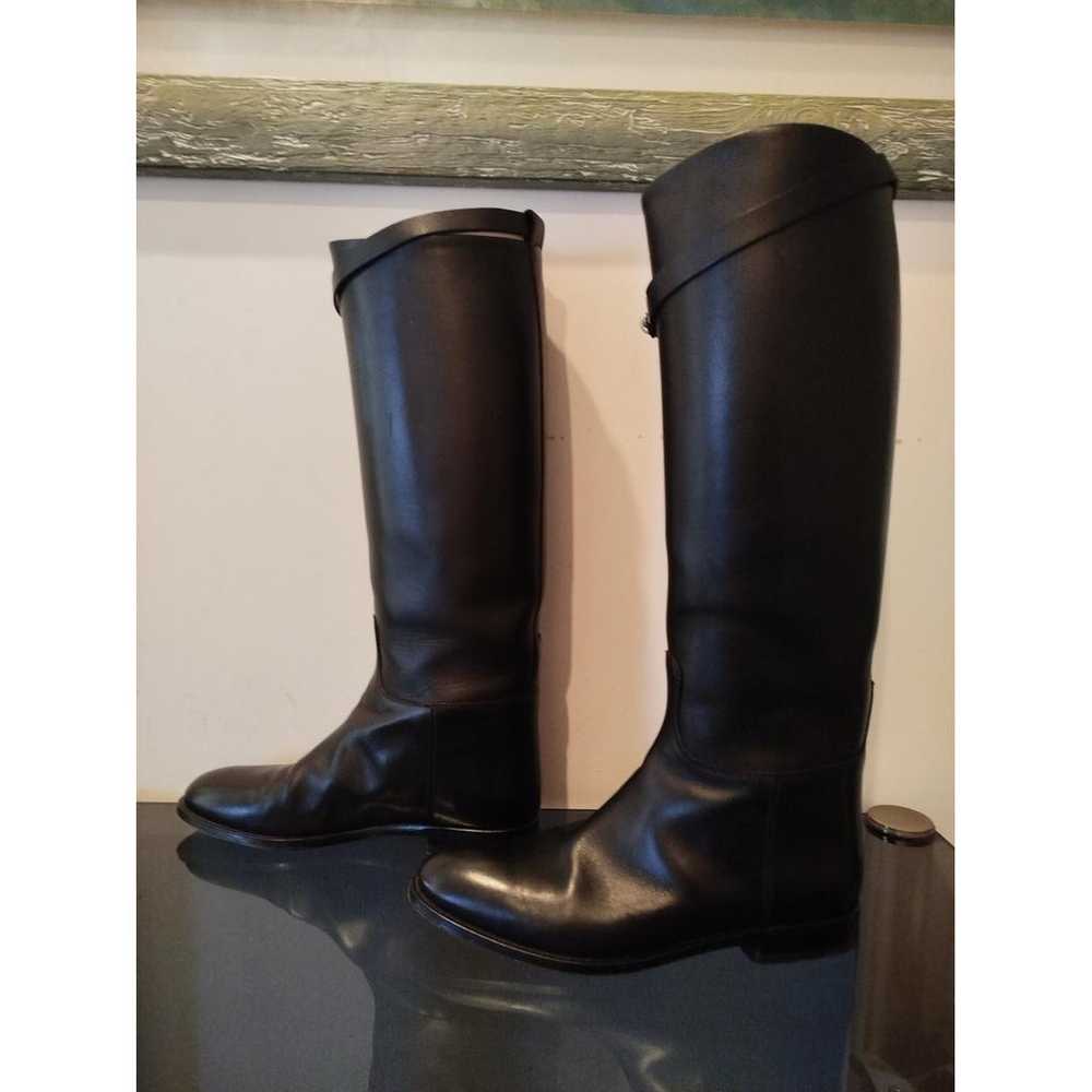 Hermès Jumping leather riding boots - image 5