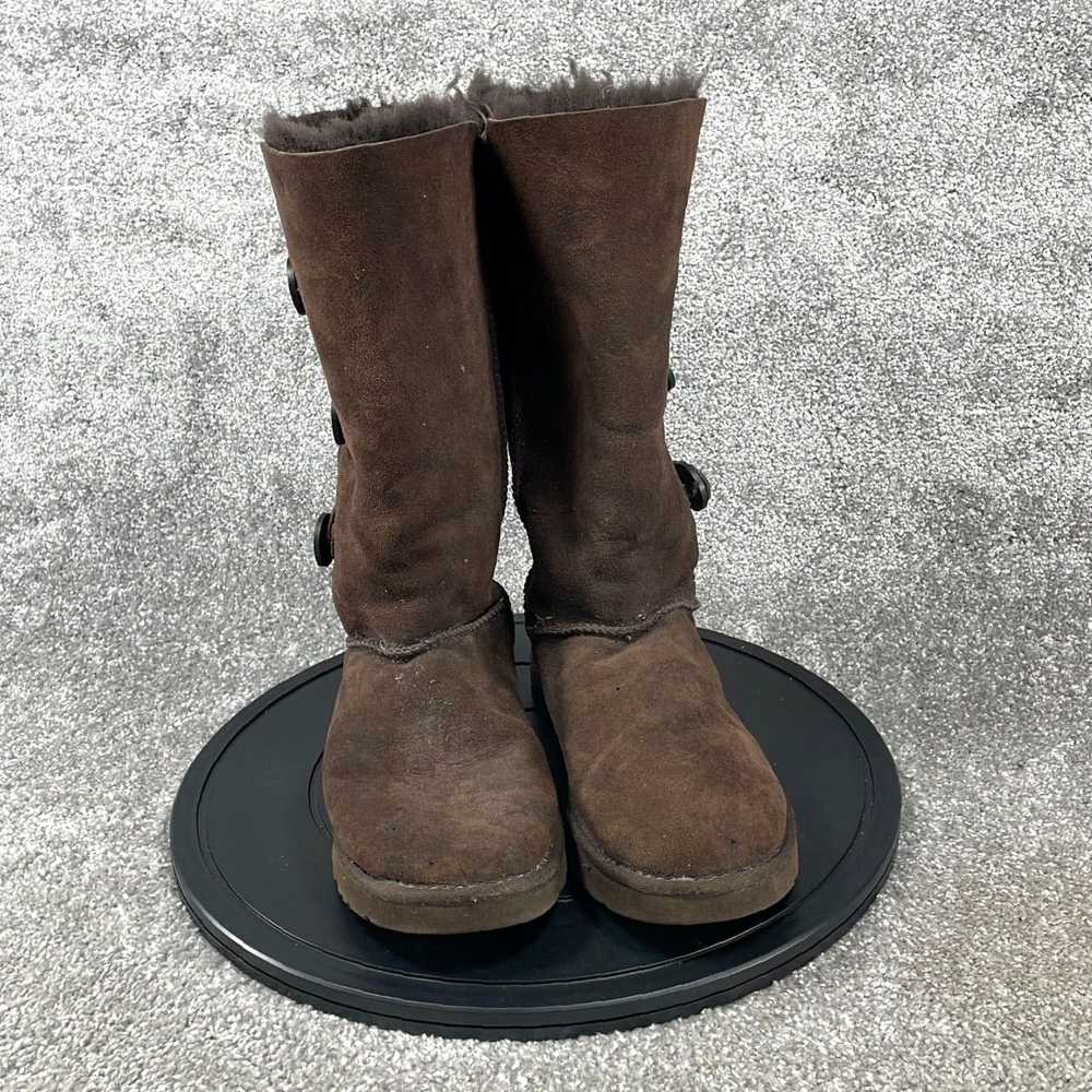 Ugg Brown Suede UGG Bailey Button Triplet Pull On… - image 2