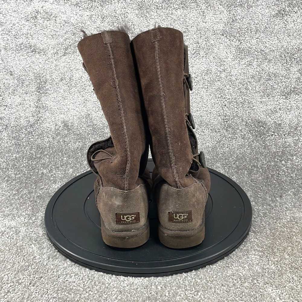 Ugg Brown Suede UGG Bailey Button Triplet Pull On… - image 5