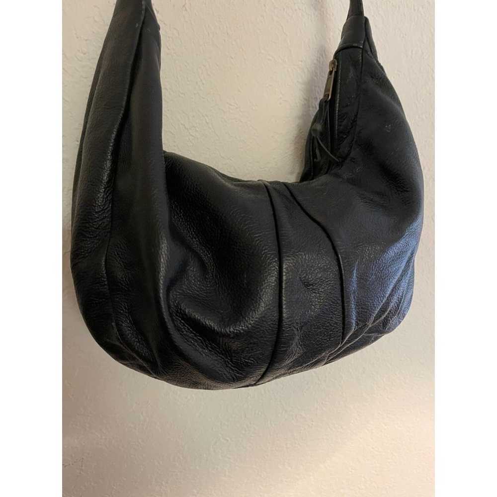 Vintage Highland Leather Black Boho Bohemian Hobo… - image 10