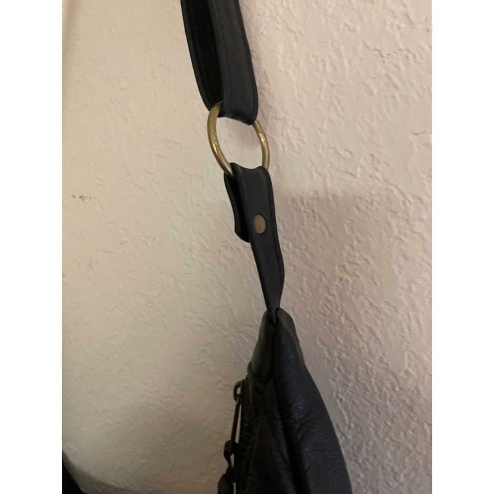 Vintage Highland Leather Black Boho Bohemian Hobo… - image 6