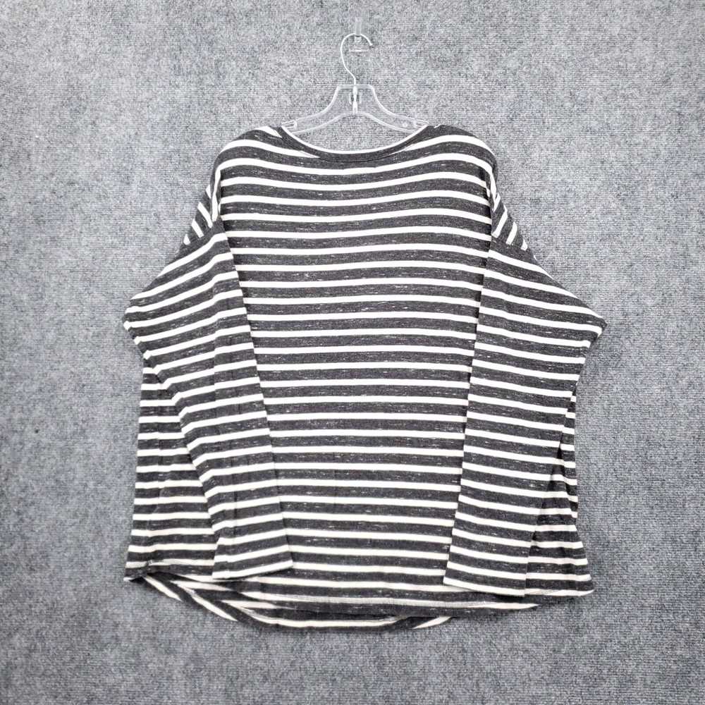 Chaps Chaps T-Shirt Womens 2X Plus Gray Striped L… - image 2