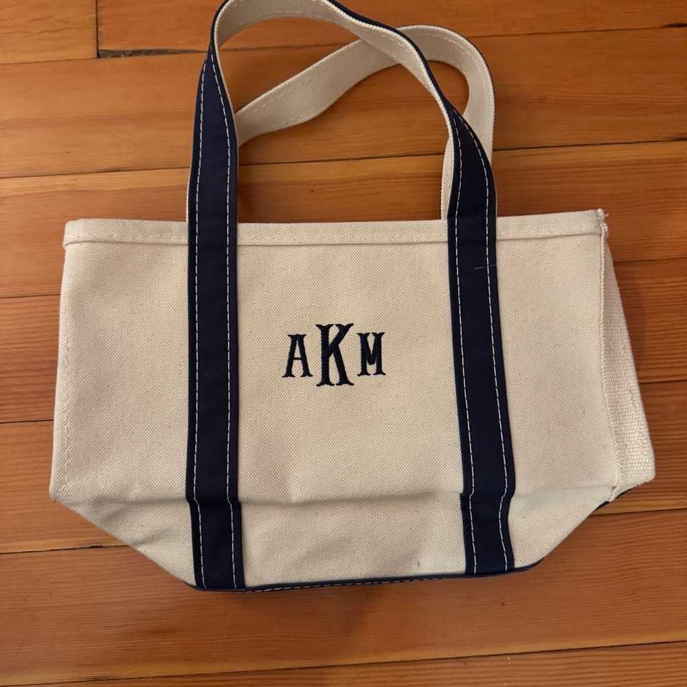 LL Bean AMK (AKM) Monogram Tote Bag - image 3