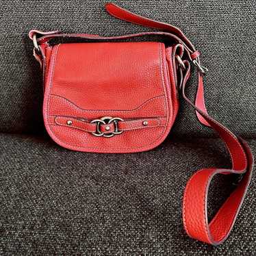 NWT Wilsons Leather Ellie cheapest V Brick Red Leather Sinch Sack Shoulder Bag Purse Hand