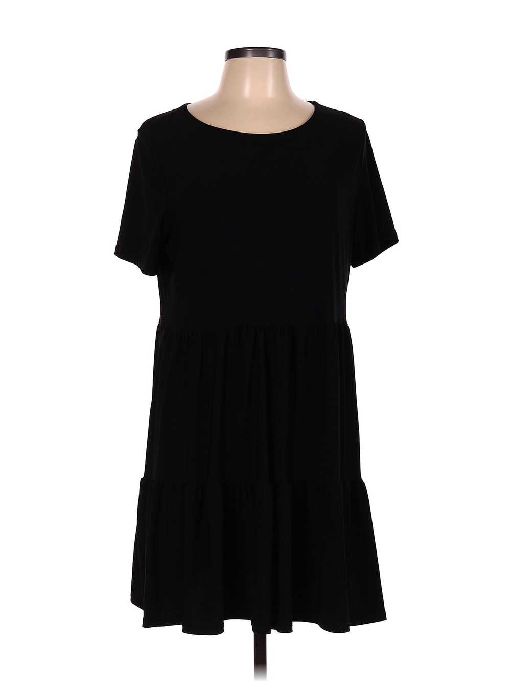 Nicole Miller New York Women Black Casual Dress L - image 1