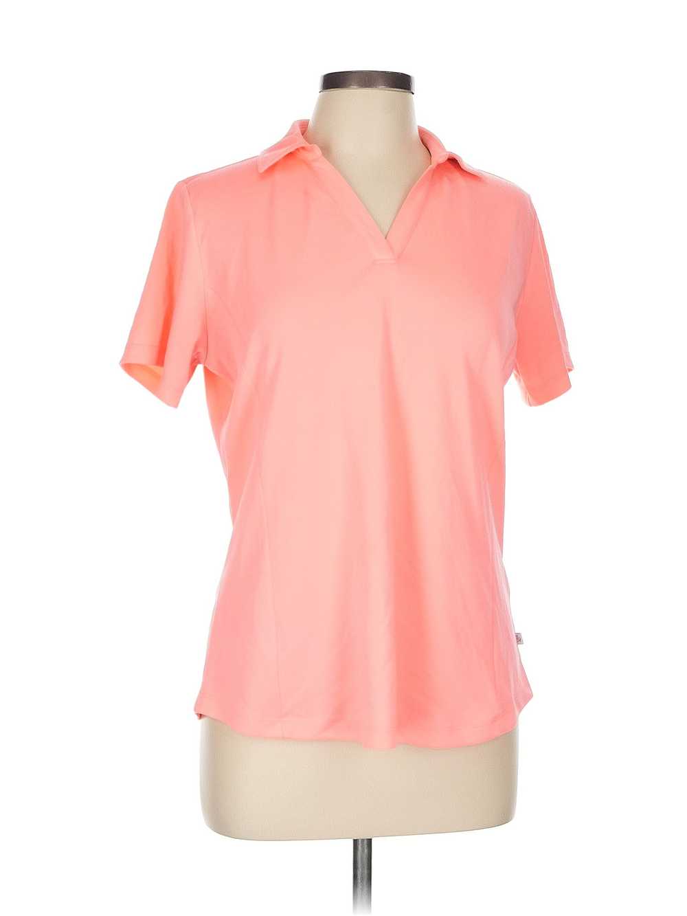 Lady Hagen Women Orange Short Sleeve Polo L - image 1