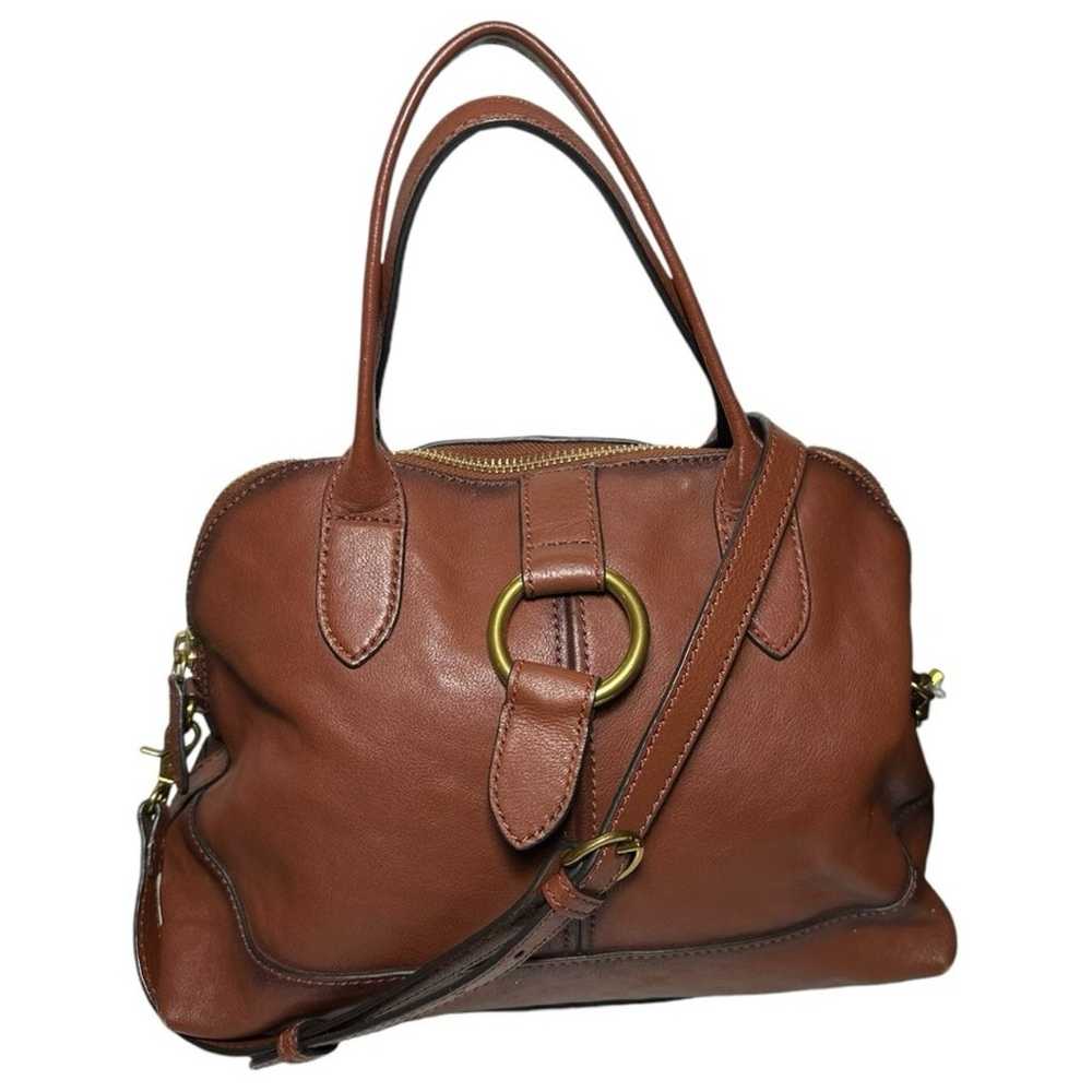 Frye Women’s Cognac Brown Leather Top Handle Cros… - image 1