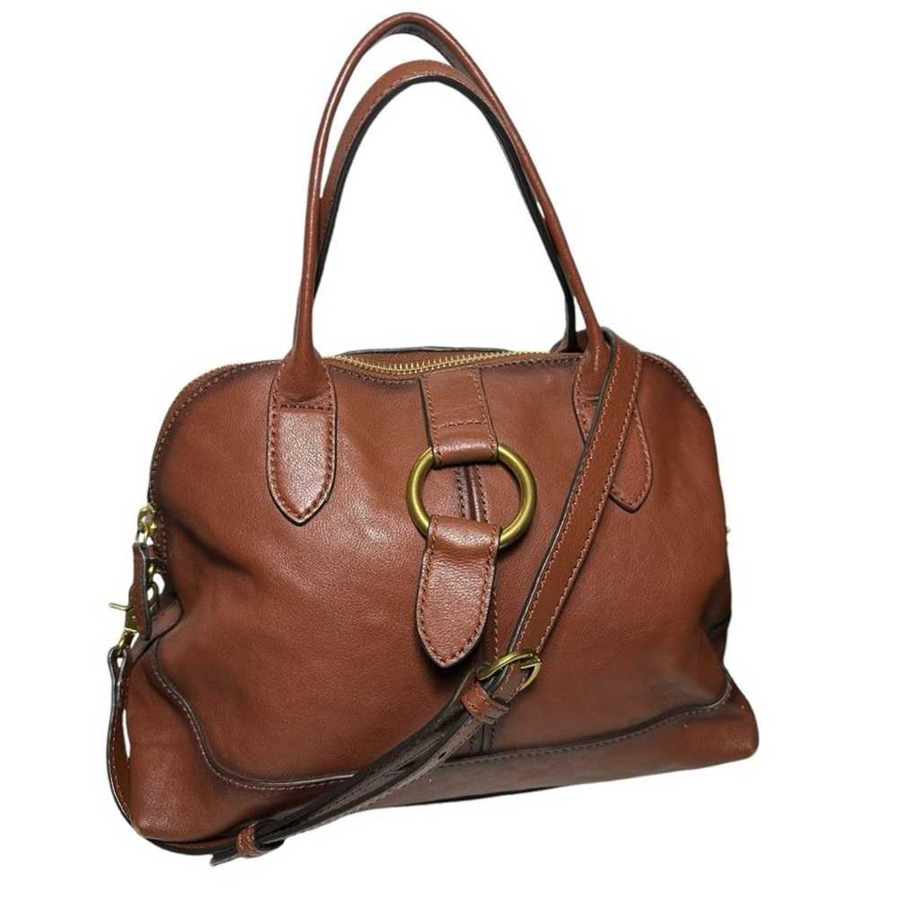 Frye Women’s Cognac Brown Leather Top Handle Cros… - image 3