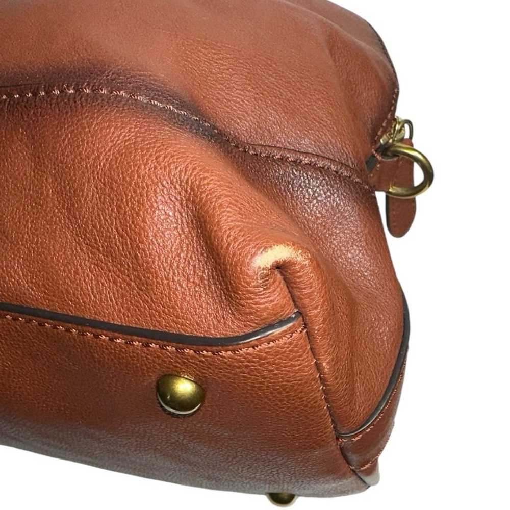 Frye Women’s Cognac Brown Leather Top Handle Cros… - image 8