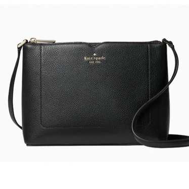 Kate Spade Harlow pebble leather crossbody black