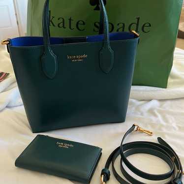 Kate Spade bundle. Bleeker Medium Teal purse and m