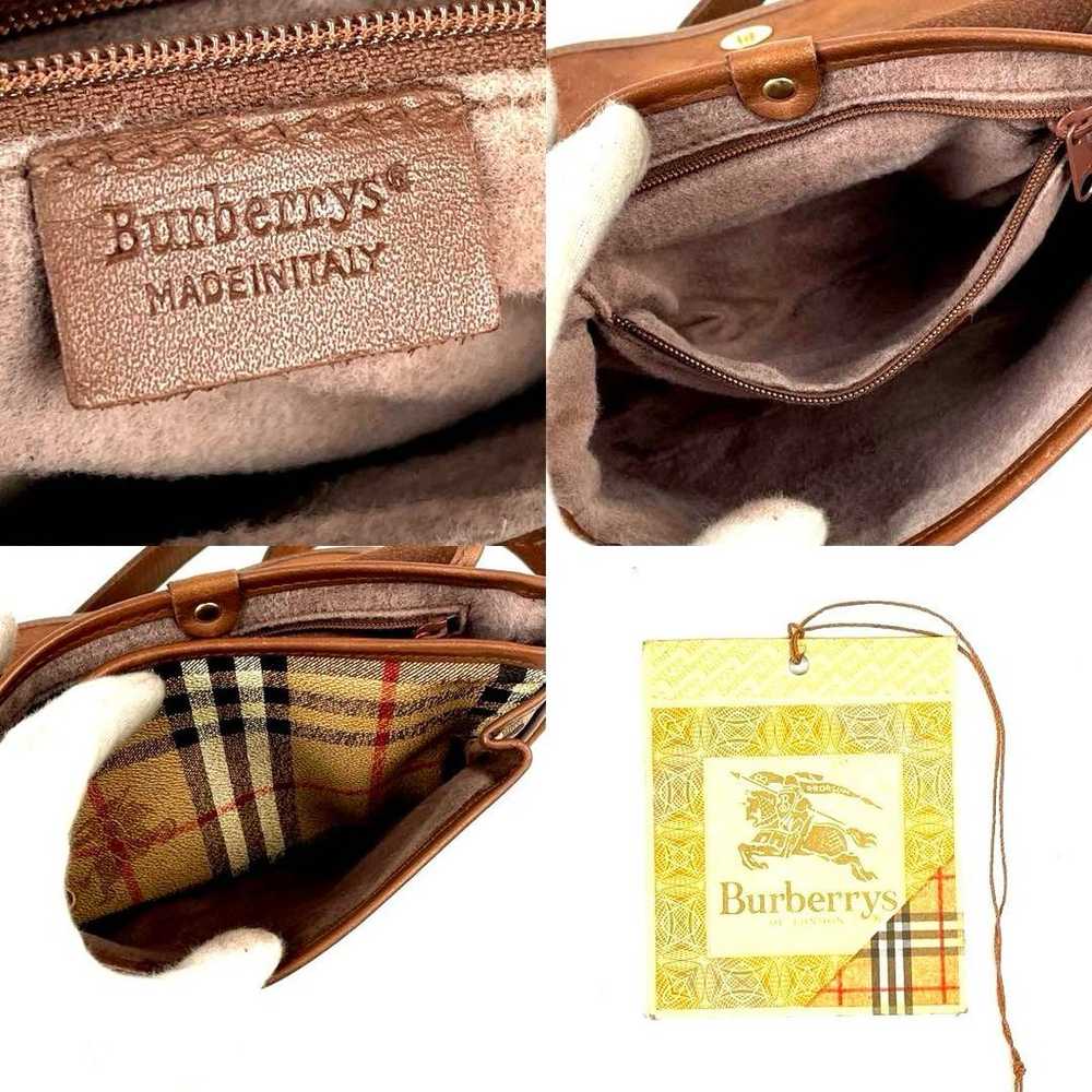 [Rare] Burberry Shoulder Bag Nova Check Emblem Ho… - image 9