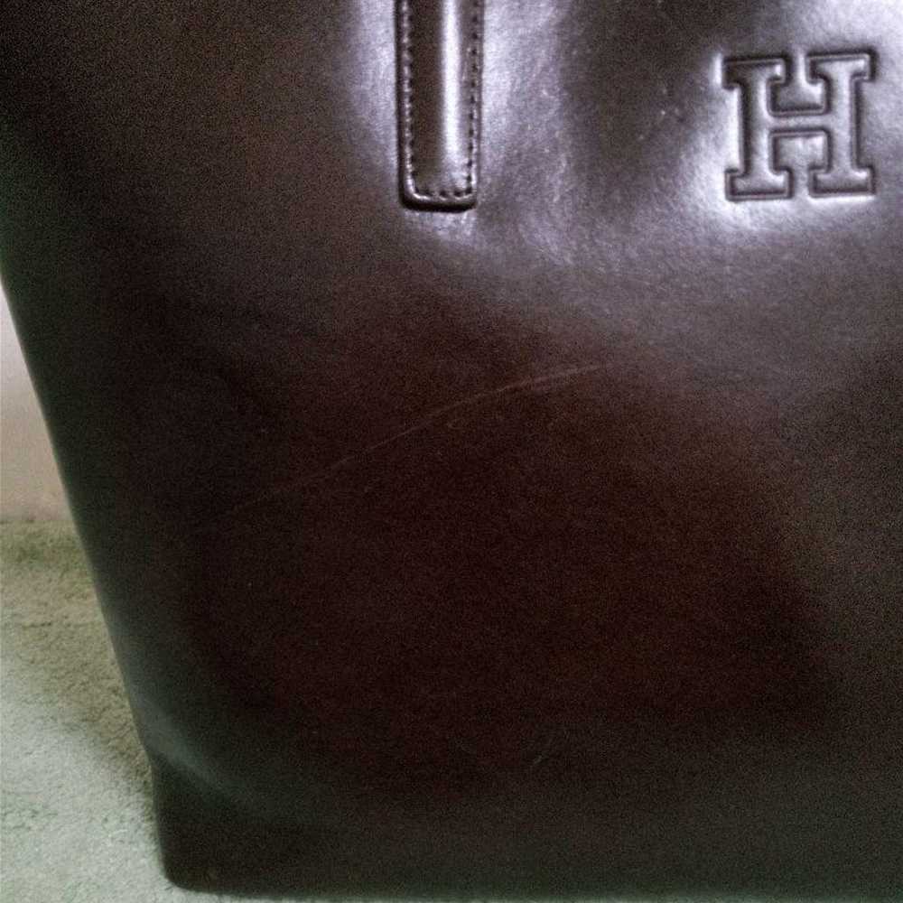 HIROFU Genuine Leather Tote Bag (Brown) with Pass… - image 8