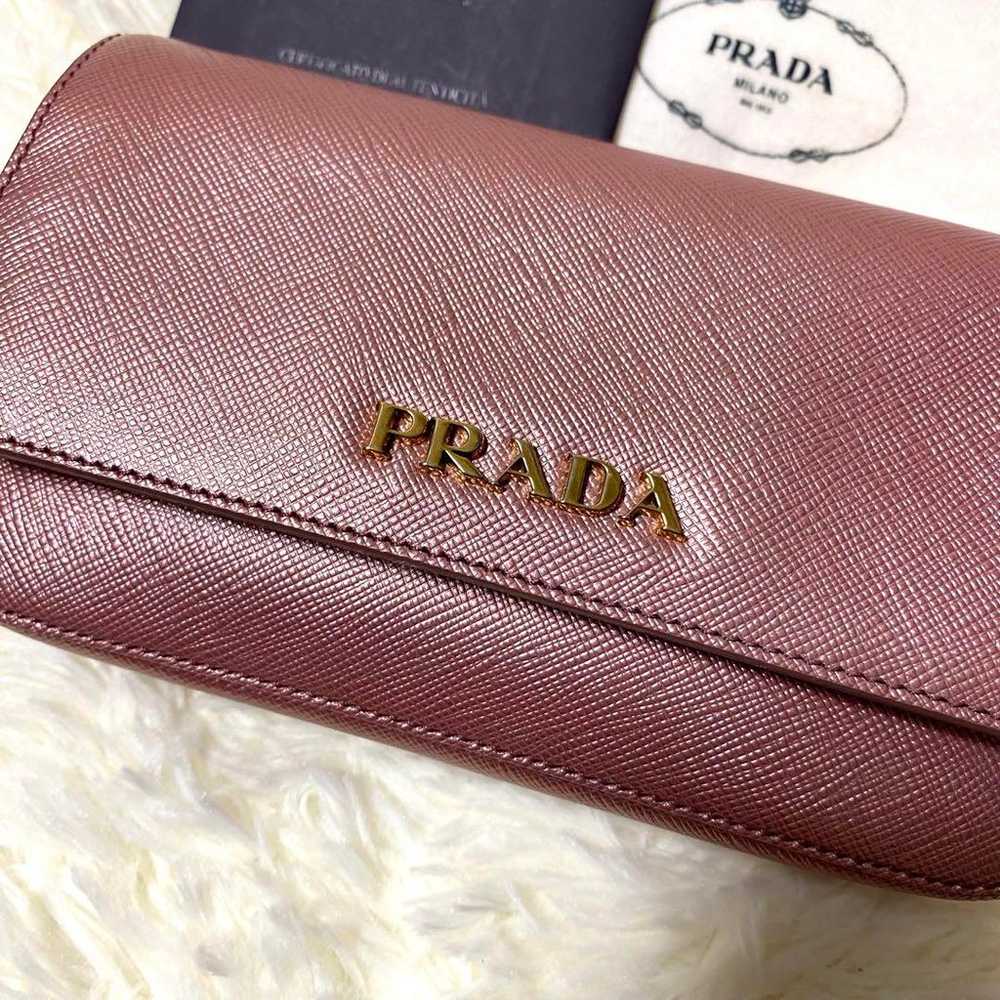 【Excellent Condition・Rare】PRADA Metallic Pink Pou… - image 3