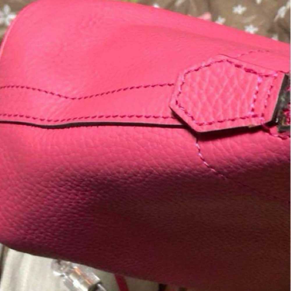 Pink leather bag, Bugatti style, pink color. - image 6