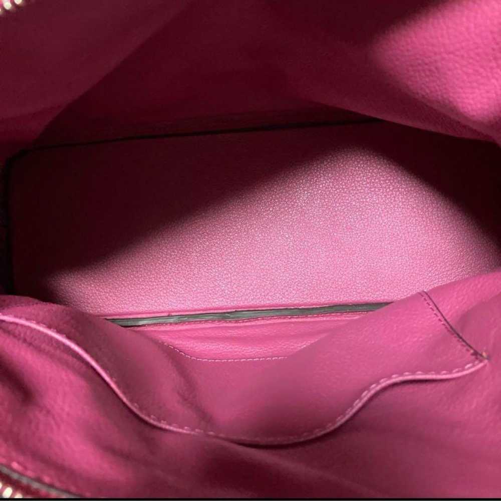 Pink leather bag, Bugatti style, pink color. - image 8