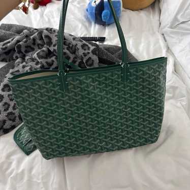 GREEN GOYARD TOTE