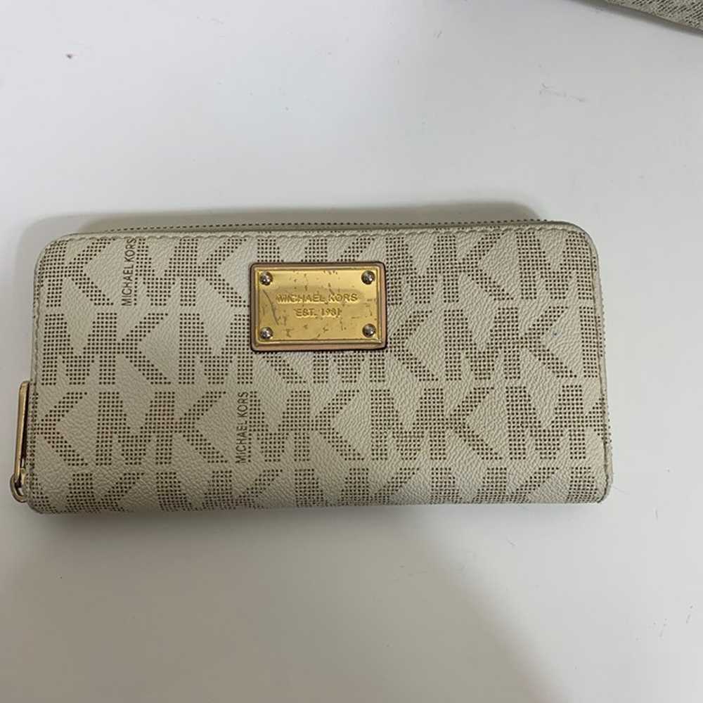 Michael Kors Jet Set Monogram Logo Tote Bag and W… - image 2