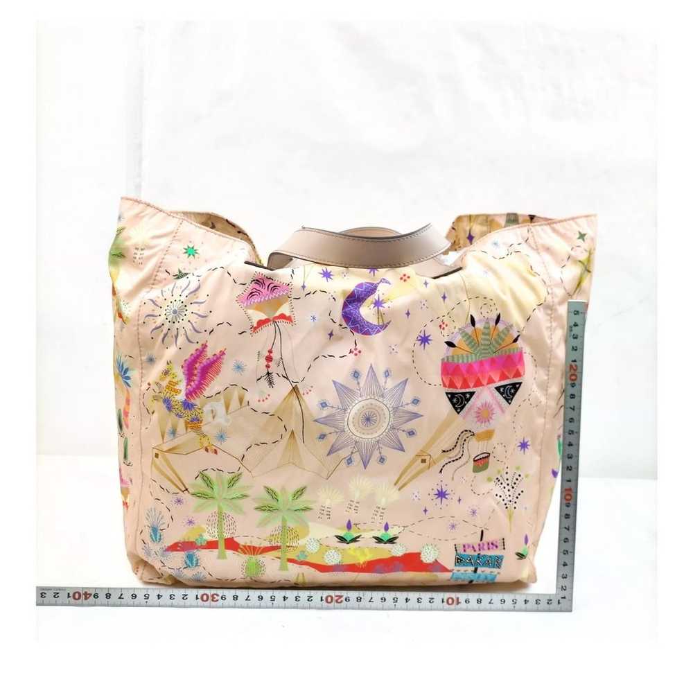 Etro Tote Bag Unique Graphic Design Pink Nylon 14… - image 2