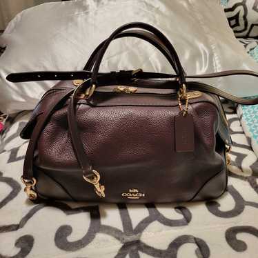 Coach Lane deals Satchel Leather Oxblood