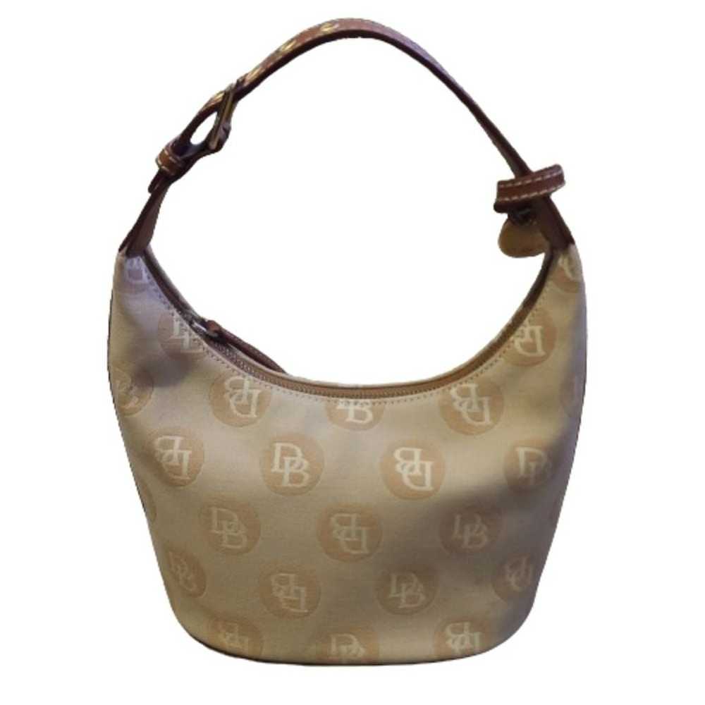 Vintage Dooney and Bourke Tan Beige Logo Purse Sm… - image 3